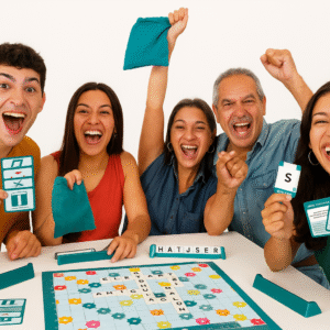 Scrabble Juego De Mesa Familiar  2 En 1 Para Niños Y Adultos