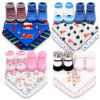 Baberos Bandana Bebe + Medias Antideslizantes 4 Piezas