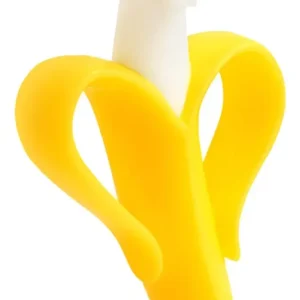 Cepillo Silicona Dientes Bebés Banana Alivio Rasca Encías 3+