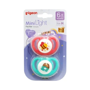 Chupete Odontológico Mini Light Talla M 2 Un (Rosa-Verde) 6+ Niña