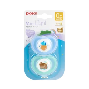 Chupete Odontológico Mini Light Talla S Pack2 Un (Azul-Verde)0+ Niño