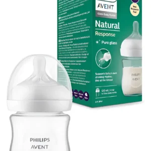 Mamadera Avent De Vidrio Natural Response 120ml 0m+