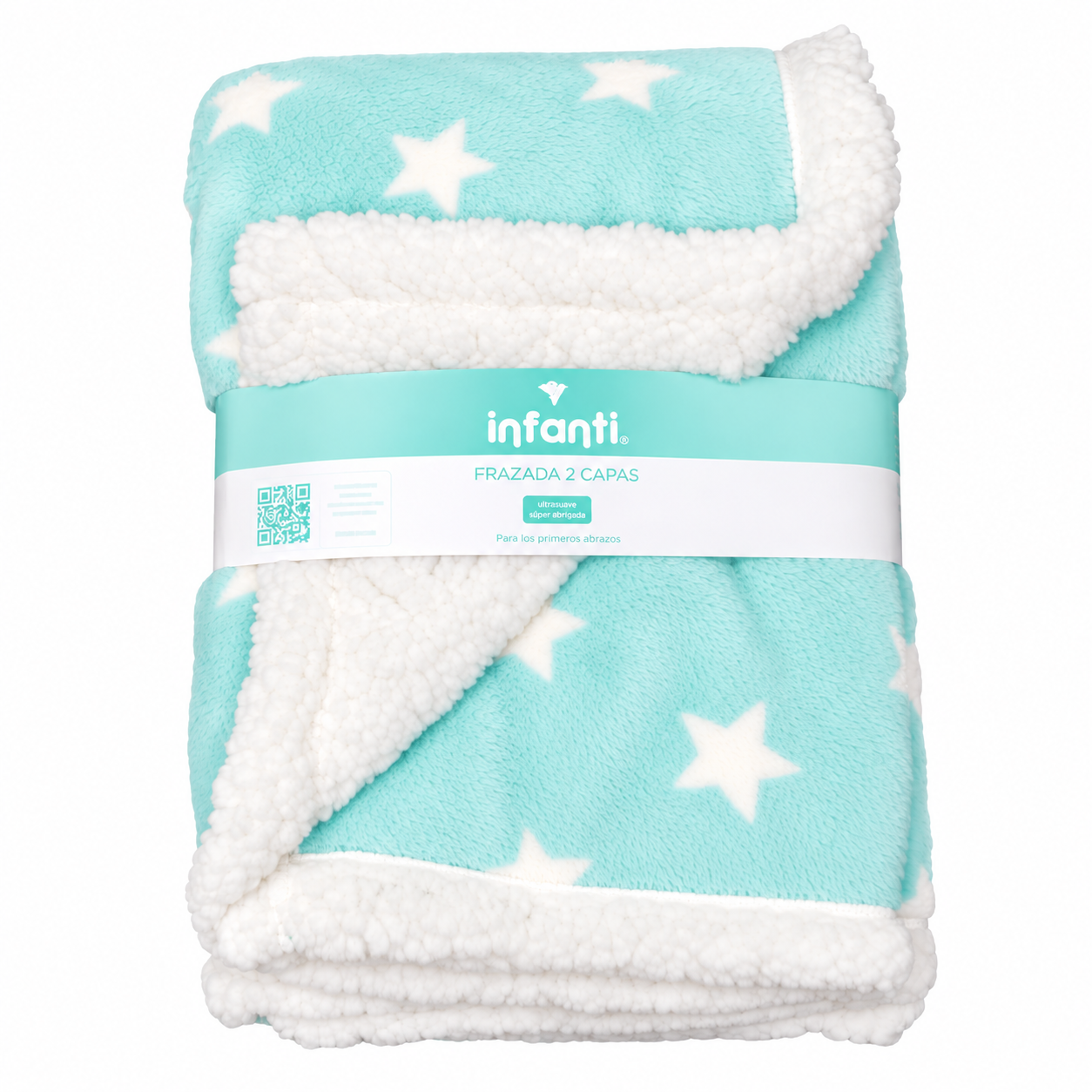 Frazada Cuna Turquesa Unisex Infanti